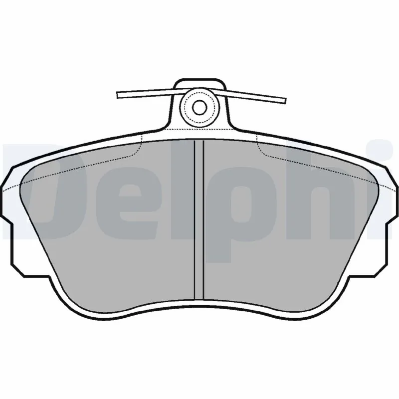 Kit de plaquettes de frein, frein à disque DELPHI LP639