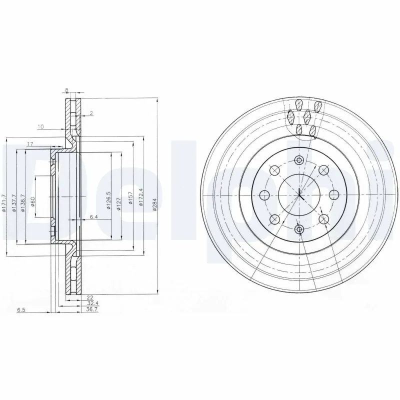 Disque de frein DELPHI BG3944