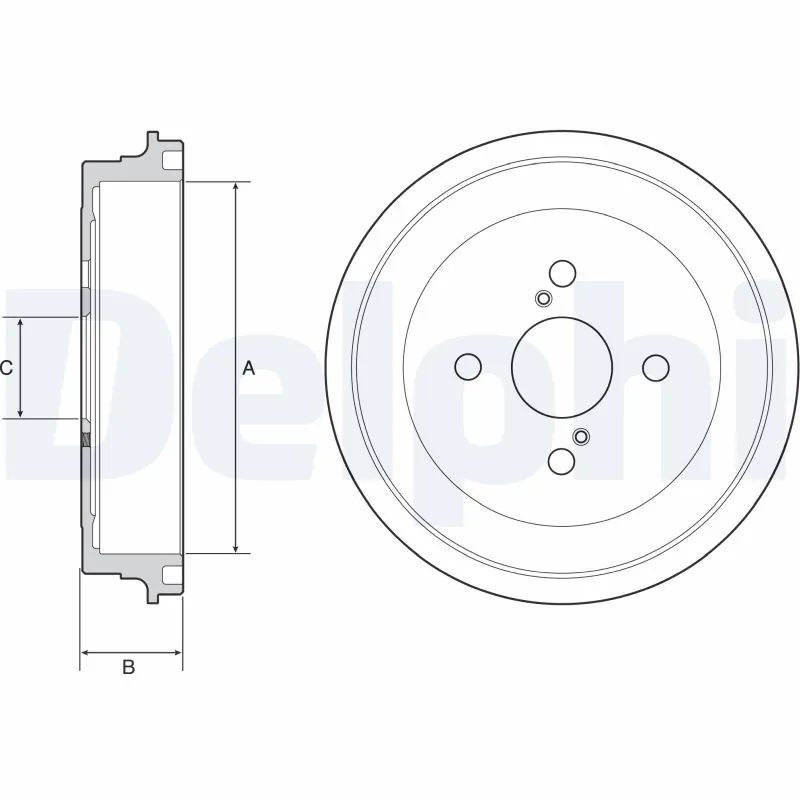 Tambour de frein DELPHI BF547