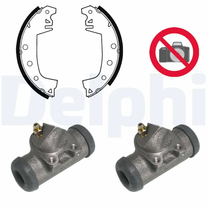 Jeu de mâchoires de frein DELPHI KP620