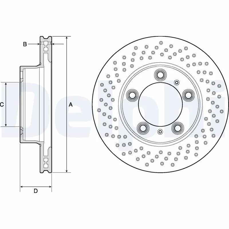 Disque de frein DELPHI BG4769C