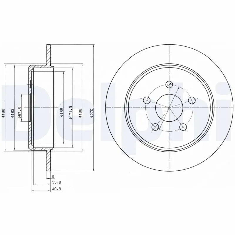 Disque de frein DELPHI BG4313