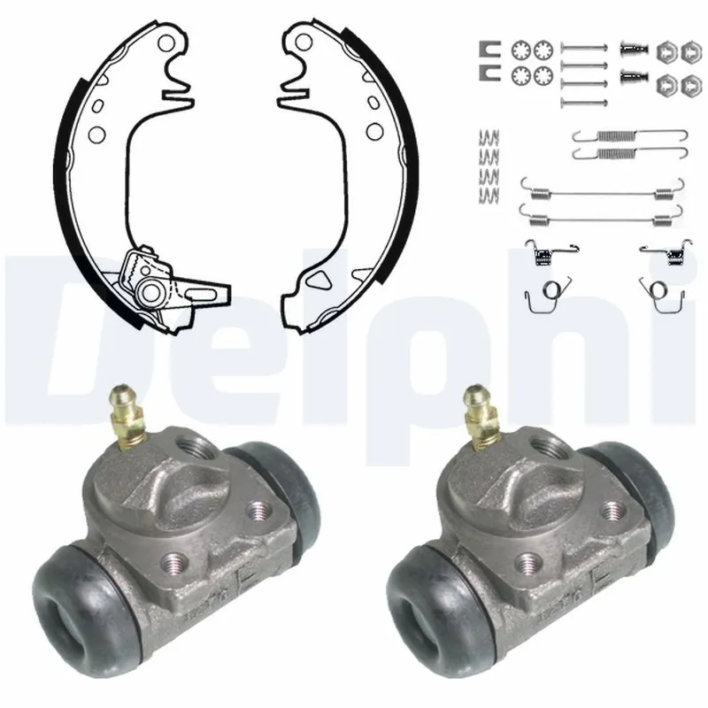Jeu de mâchoires de frein DELPHI KP787