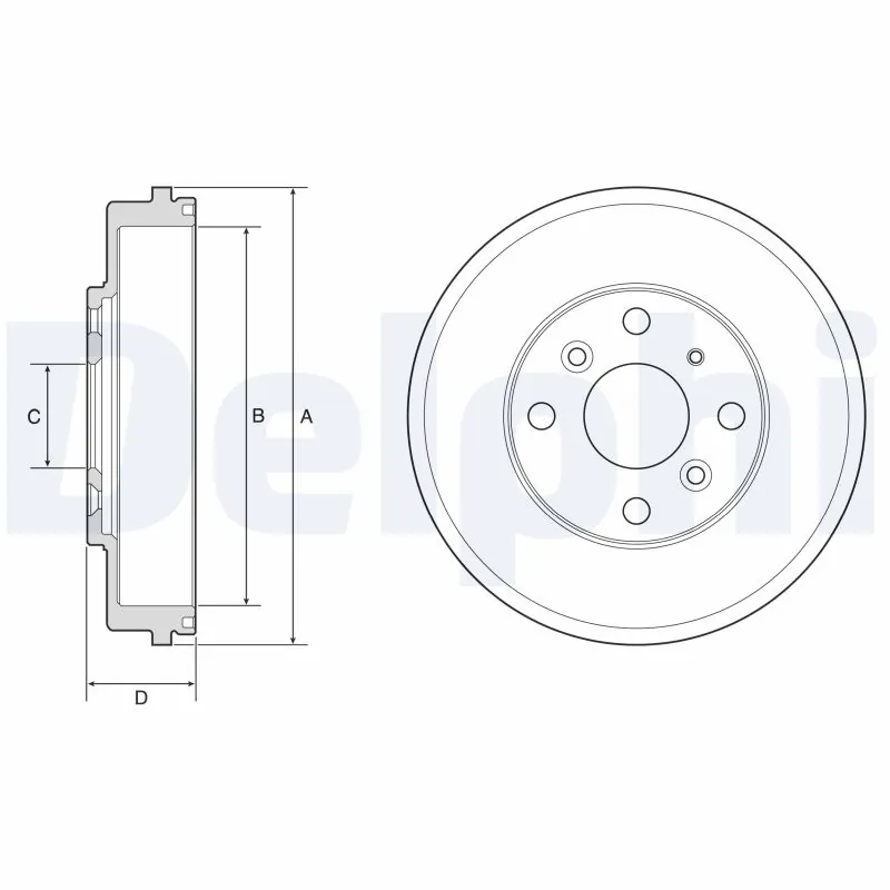 Tambour de frein DELPHI BF649