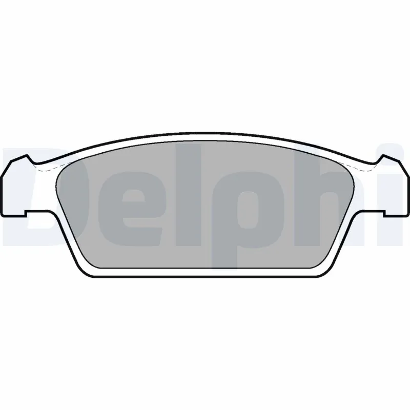 Kit de plaquettes de frein, frein à disque DELPHI LP1100