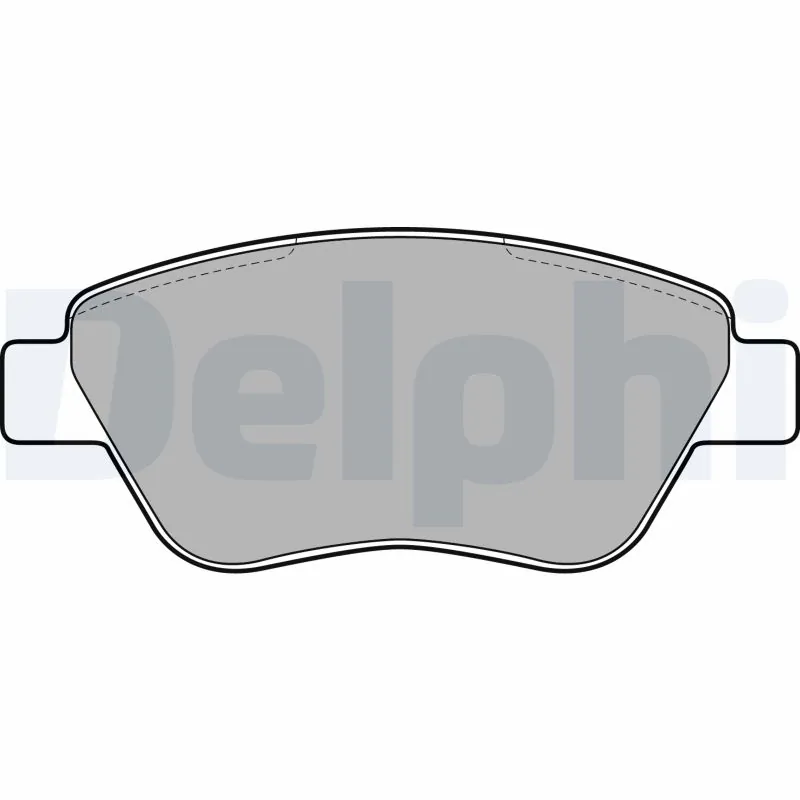 Kit de plaquettes de frein, frein à disque DELPHI LP1899
