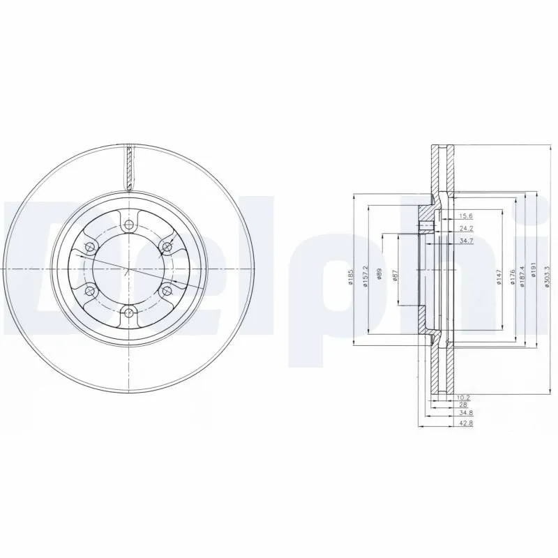 Disque de frein DELPHI BG4133