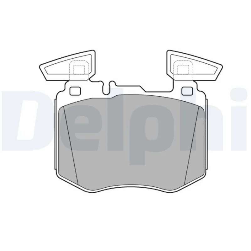 Kit de plaquettes de frein, frein à disque DELPHI LP3642