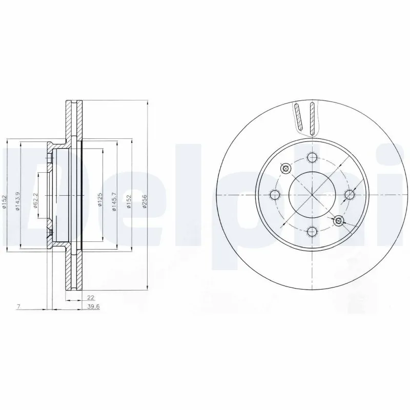 Disque de frein DELPHI BG4096