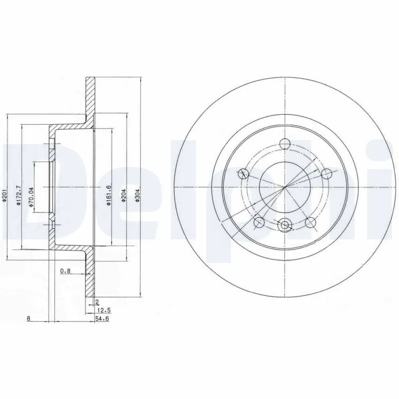 Disque de frein DELPHI BG3227C