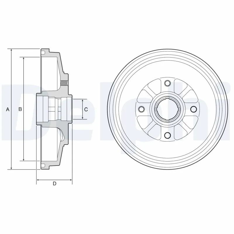 Tambour de frein DELPHI BF577