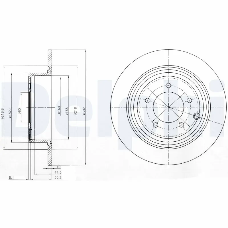 Disque de frein DELPHI BG4169