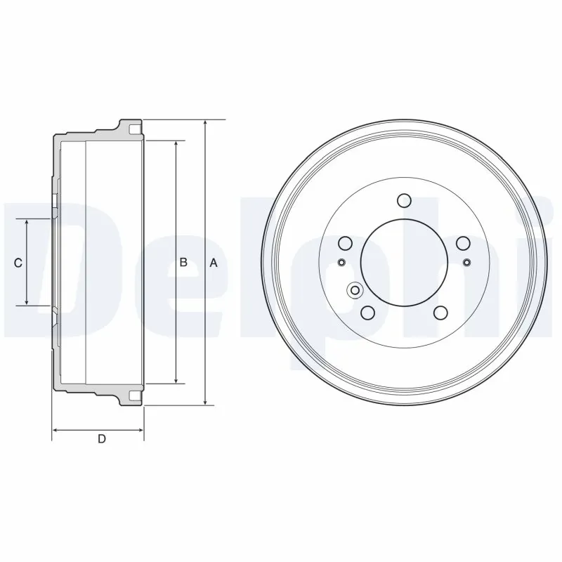 Tambour de frein DELPHI BF628