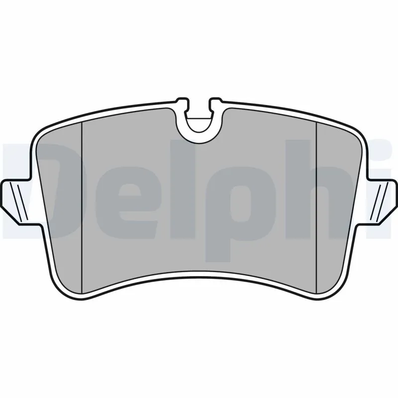 Kit de plaquettes de frein, frein à disque DELPHI LP2446