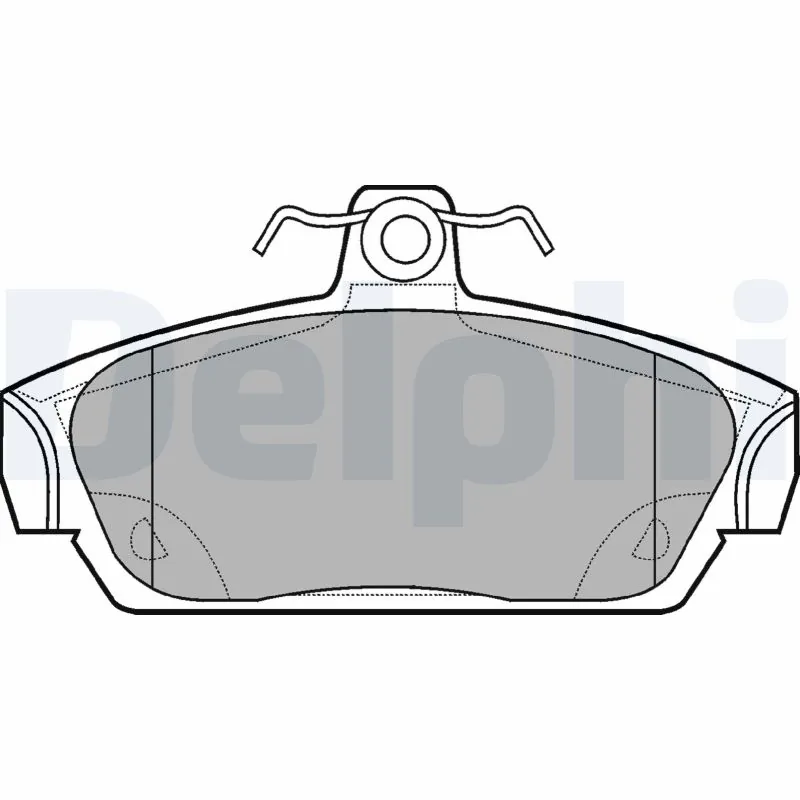 Kit de plaquettes de frein, frein à disque DELPHI LP653