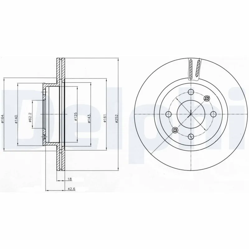 Disque de frein DELPHI BG4295