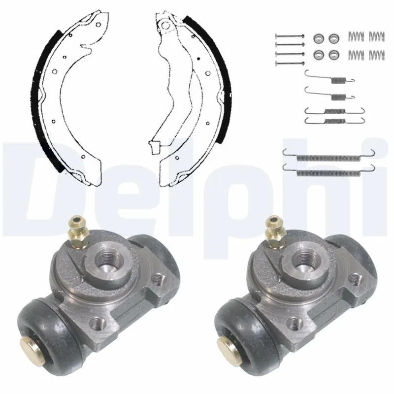 Jeu de mâchoires de frein DELPHI KP1057