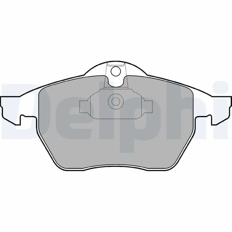 Kit de plaquettes de frein, frein à disque DELPHI LP1600