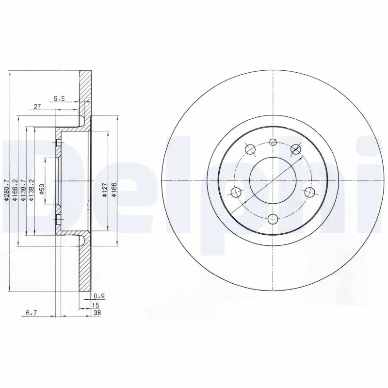 Disque de frein DELPHI BG3420