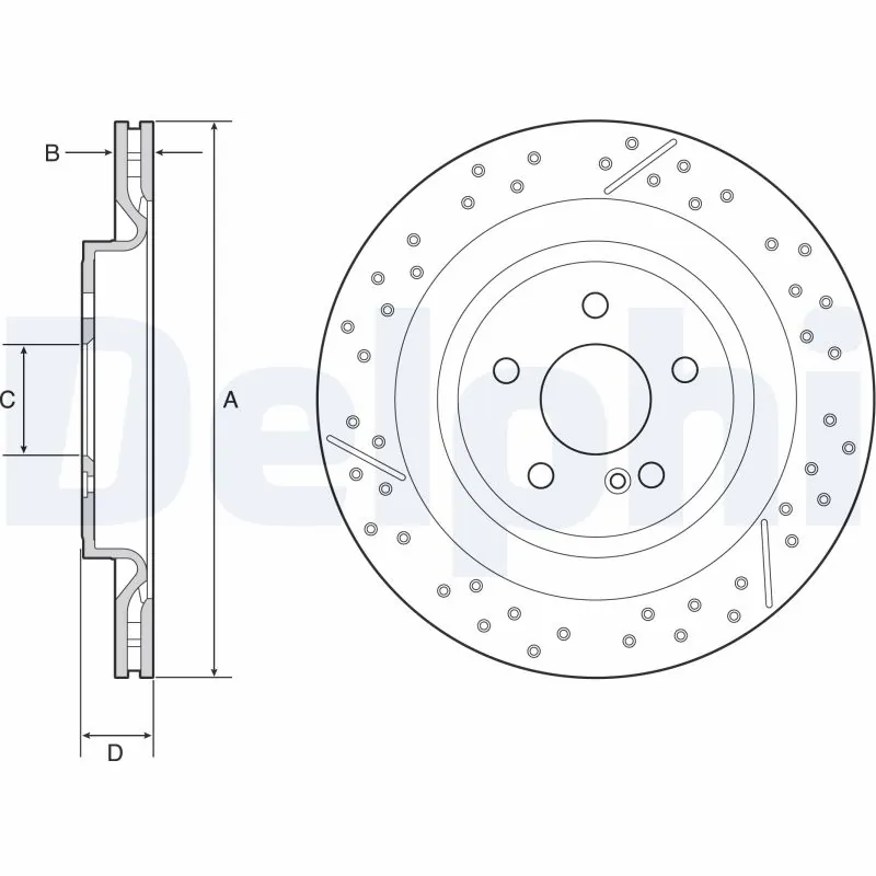 Disque de frein DELPHI BG4958C