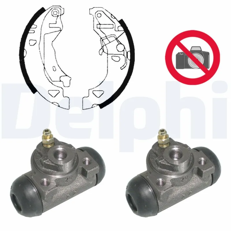 Jeu de mâchoires de frein DELPHI KP1009