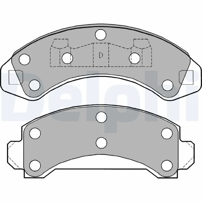 Kit de plaquettes de frein, frein à disque DELPHI LP1173