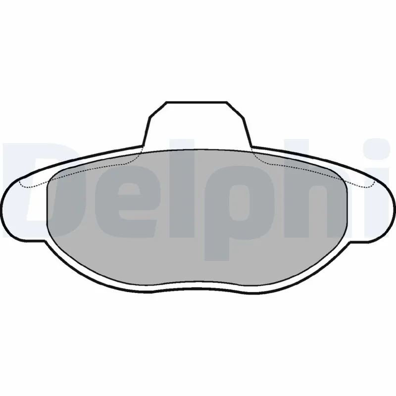 Kit de plaquettes de frein, frein à disque DELPHI LP771