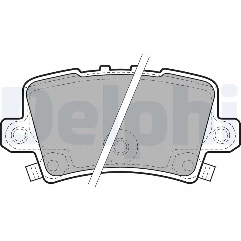 Kit de plaquettes de frein, frein à disque DELPHI LP1971
