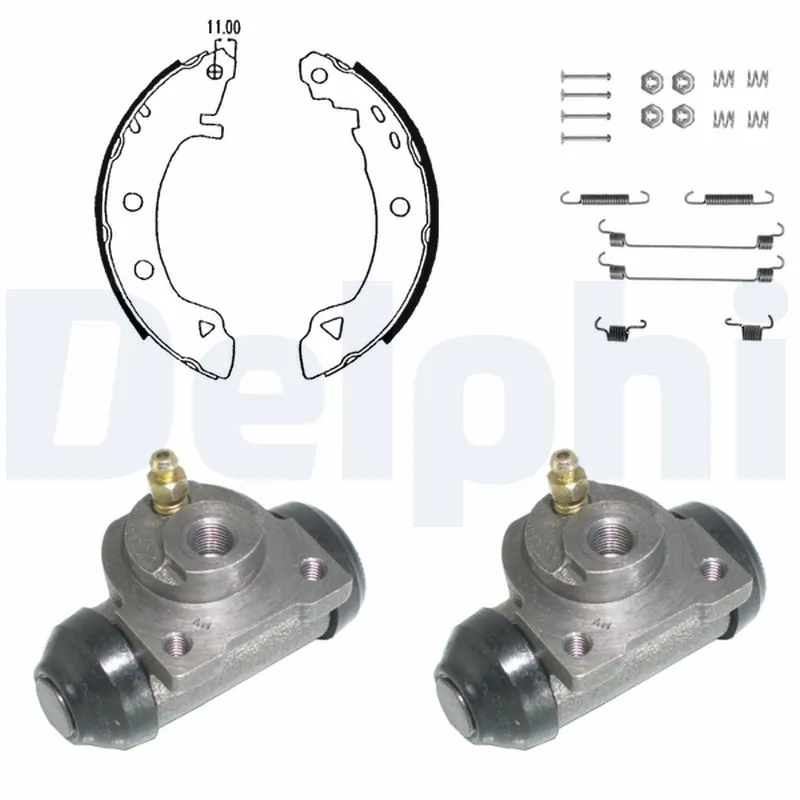 Jeu de mâchoires de frein DELPHI KP911