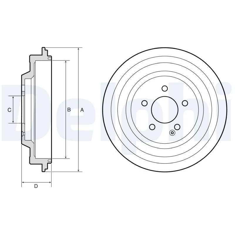 Tambour de frein DELPHI BF667