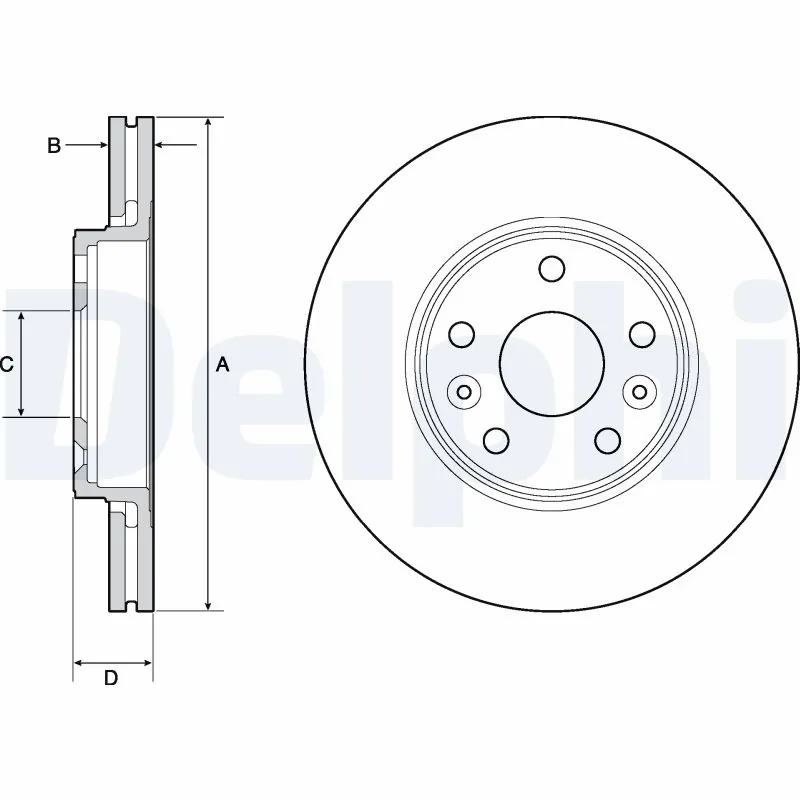 Disque de frein DELPHI BG4667C