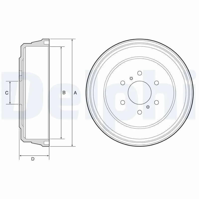 Tambour de frein DELPHI BF641