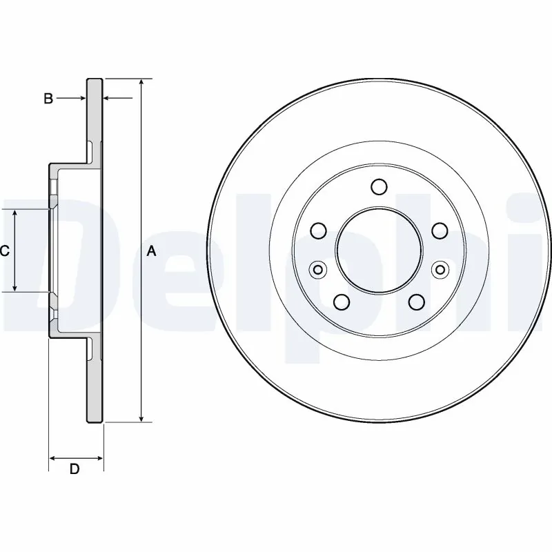 Disque de frein DELPHI BG4748C