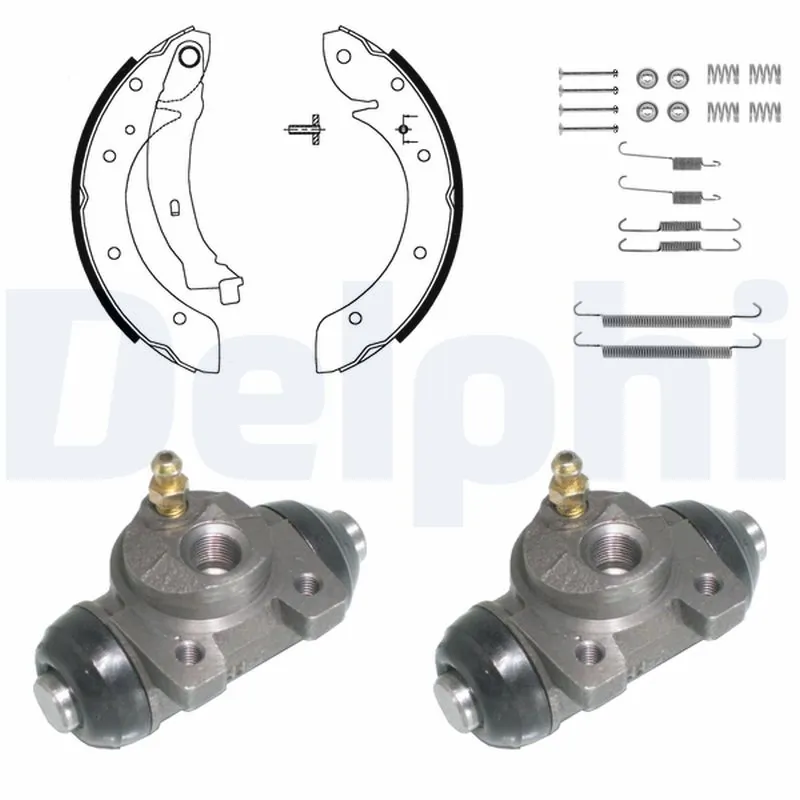 Jeu de mâchoires de frein DELPHI KP908