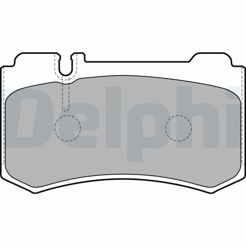 Kit de plaquettes de frein, frein à disque DELPHI LP1842