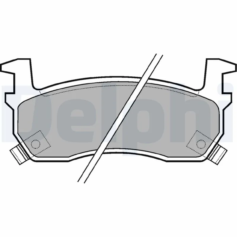 Kit de plaquettes de frein, frein à disque DELPHI LP635