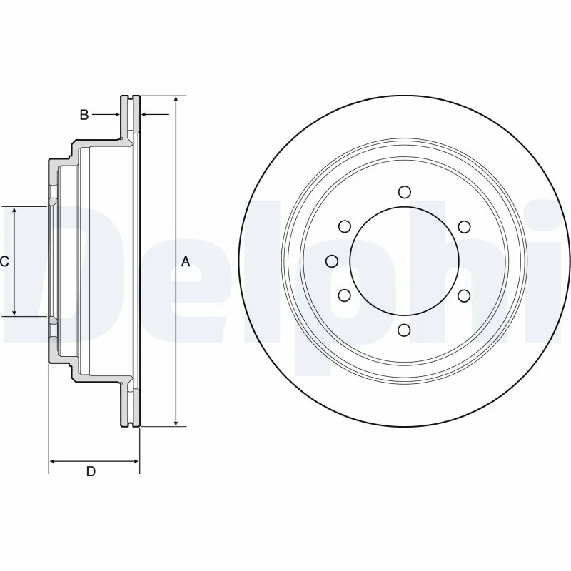 Disque de frein DELPHI BG4792