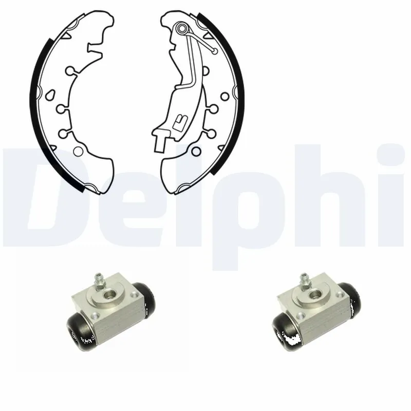 Jeu de mâchoires de frein DELPHI KP1099