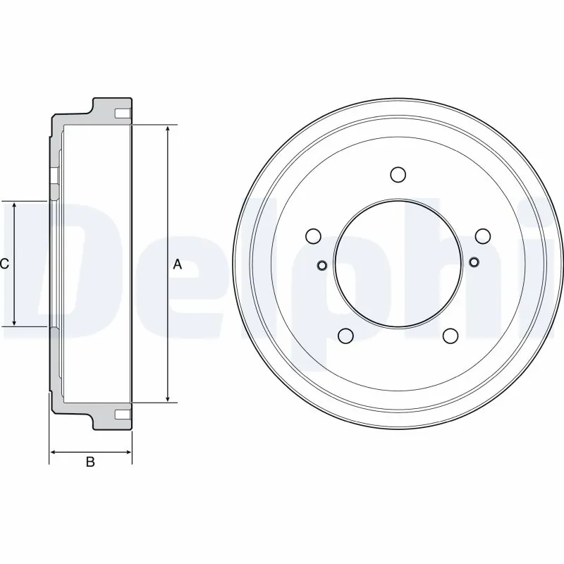 Tambour de frein DELPHI BF544