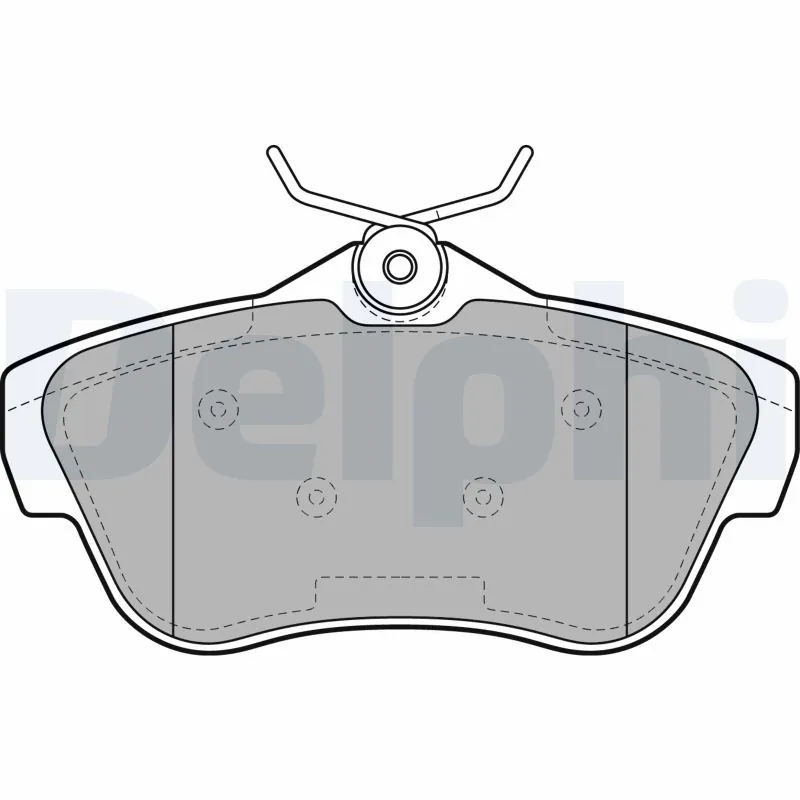 Kit de plaquettes de frein, frein à disque DELPHI LP2071