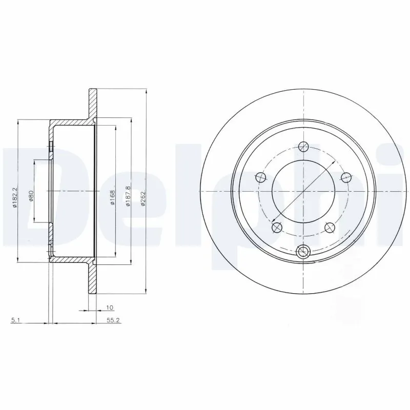 Disque de frein DELPHI BG4179