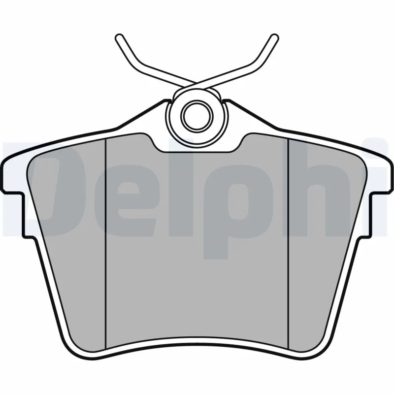 Kit de plaquettes de frein, frein à disque DELPHI LP1892