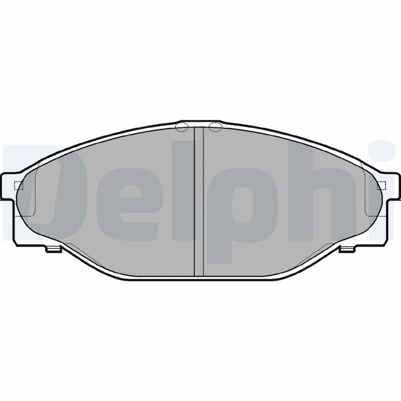 Kit de plaquettes de frein, frein à disque DELPHI LP950
