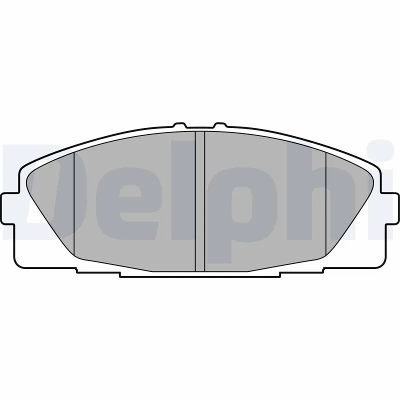 Kit de plaquettes de frein, frein à disque DELPHI LP2473