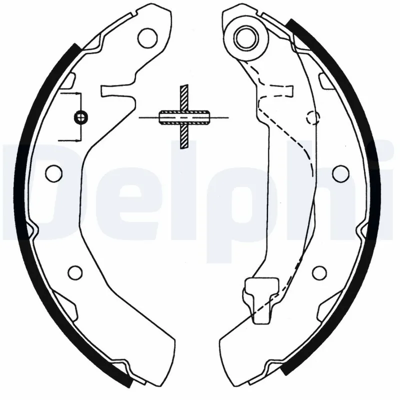 Jeu de mâchoires de frein DELPHI LS1821