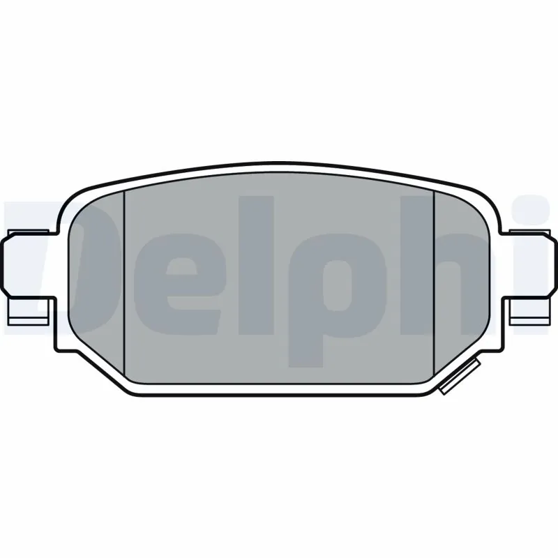 Kit de plaquettes de frein, frein à disque DELPHI LP3393