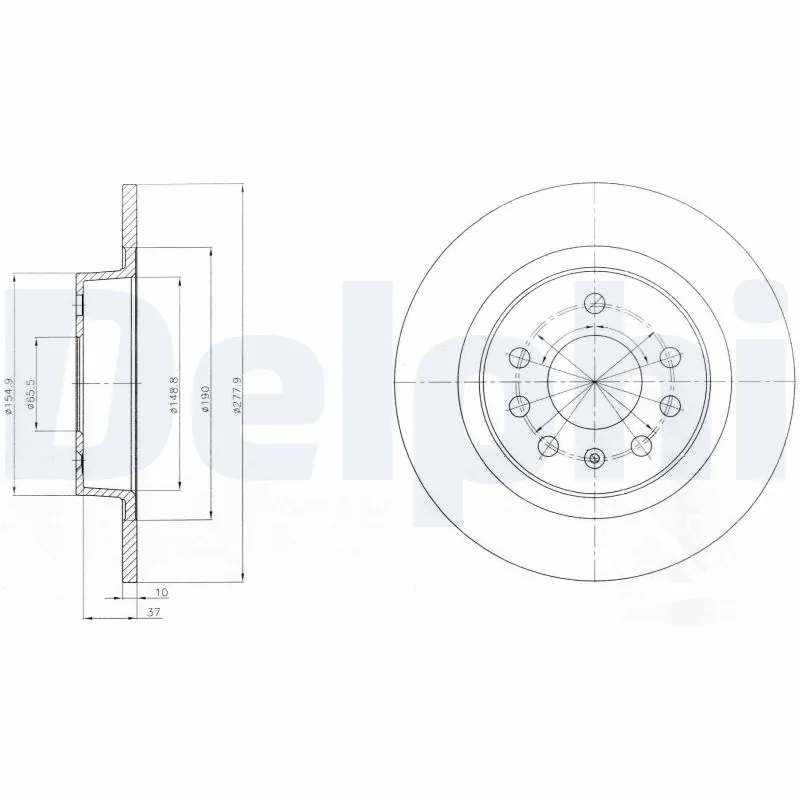 Disque de frein DELPHI BG4300
