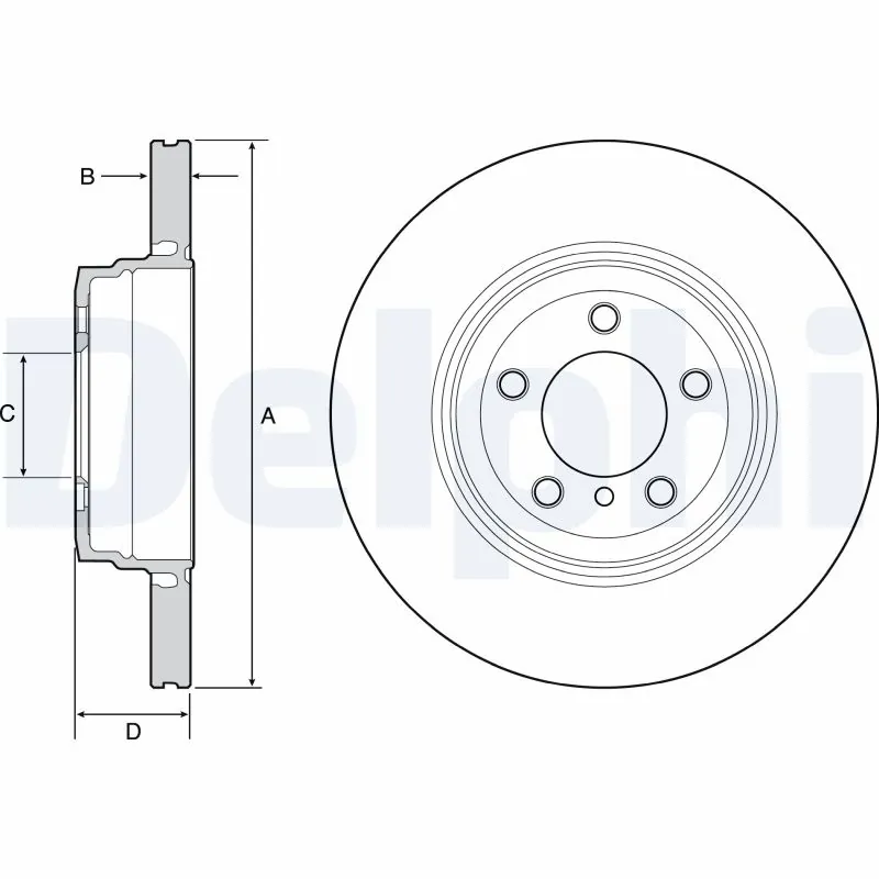 Disque de frein DELPHI BG9120C