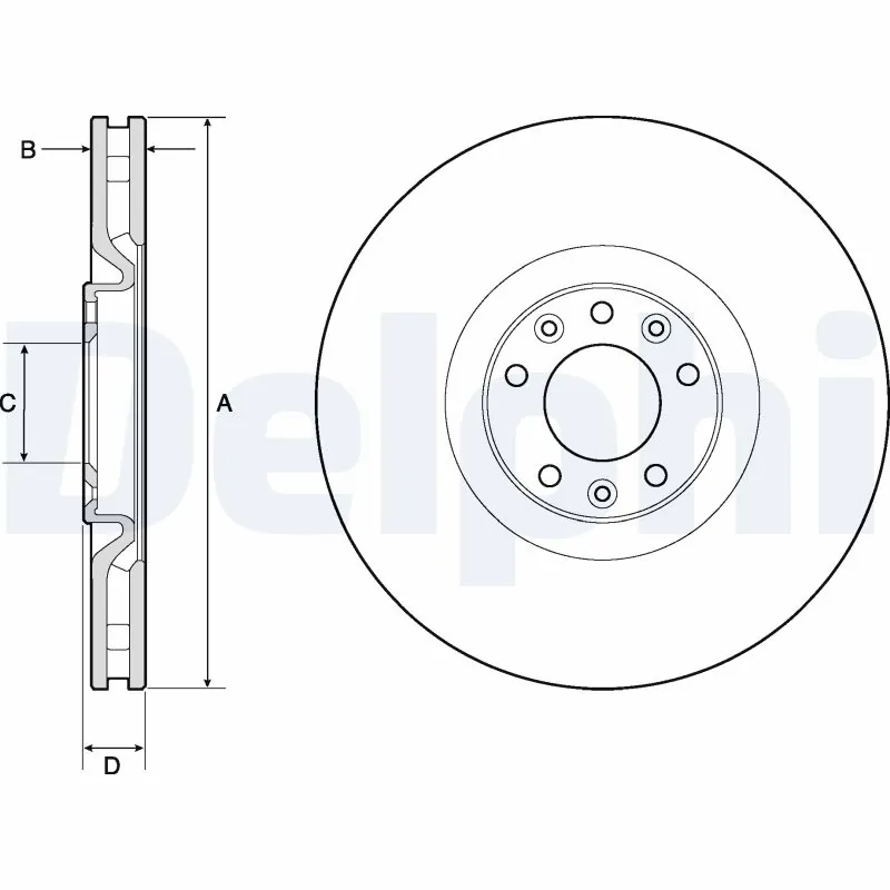 Disque de frein DELPHI BG4814C