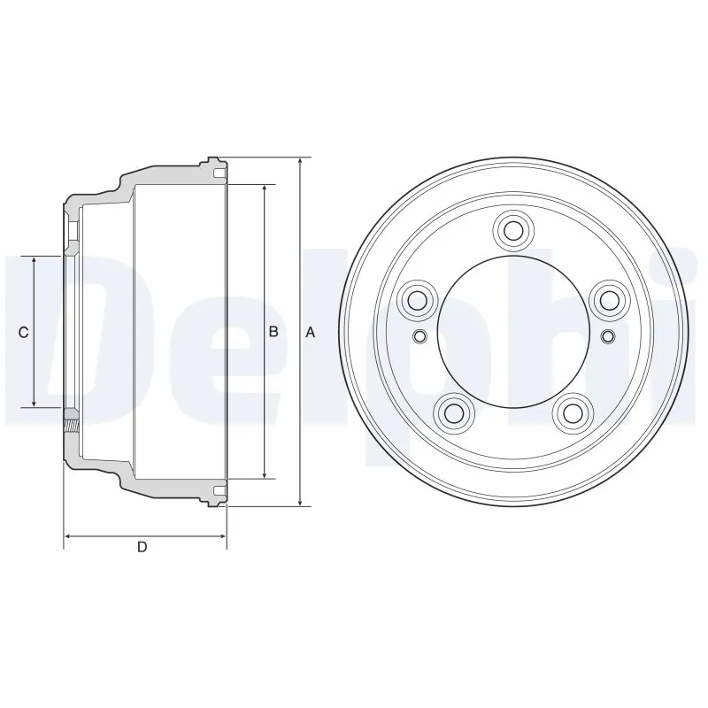 Tambour de frein DELPHI BF645